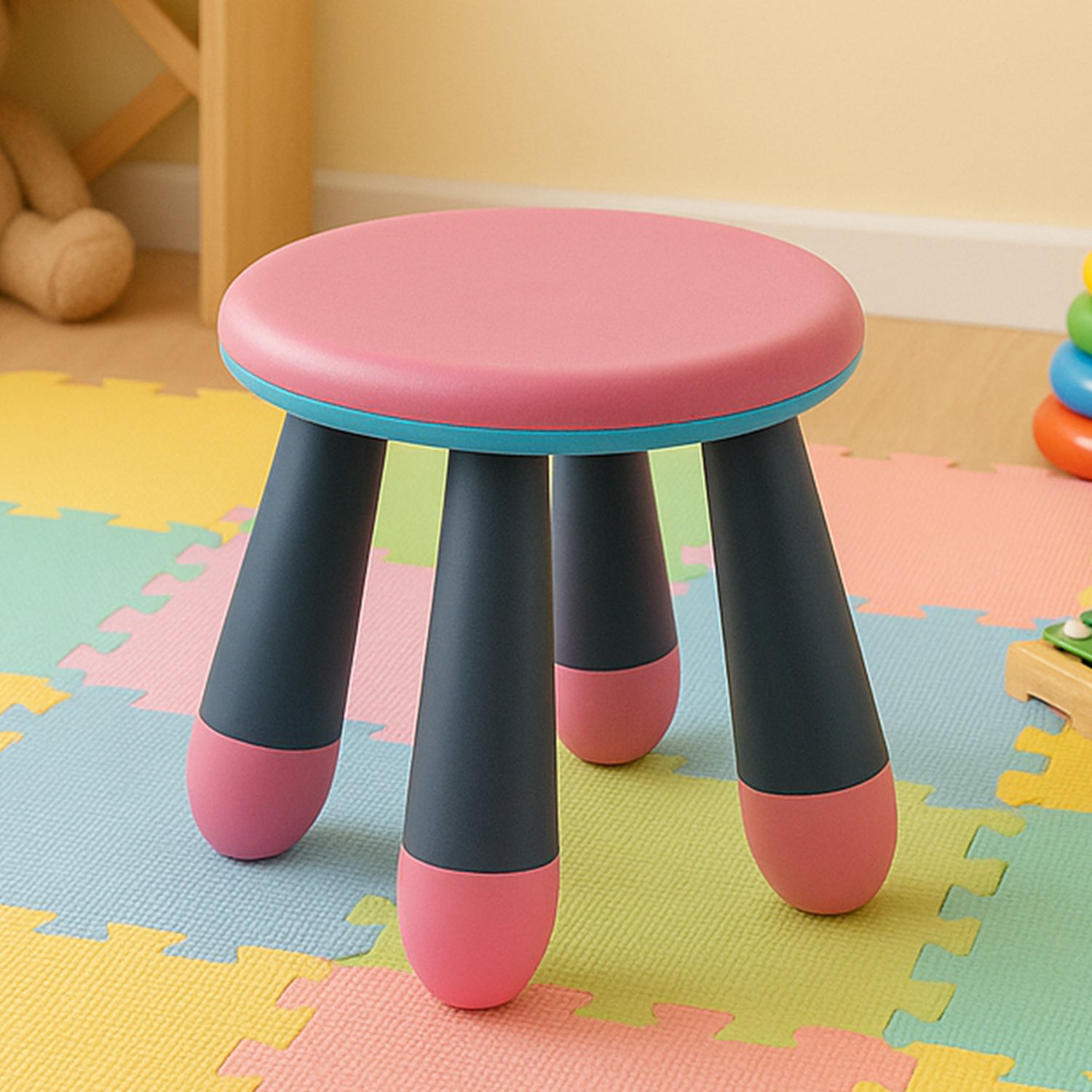 01_4fbb3111-e47c-44eb-b24f-6f8a18359f56.jpg Foldable Baby Stool used in all kinds of places, specially made for kids and children??s etc. - Image 1