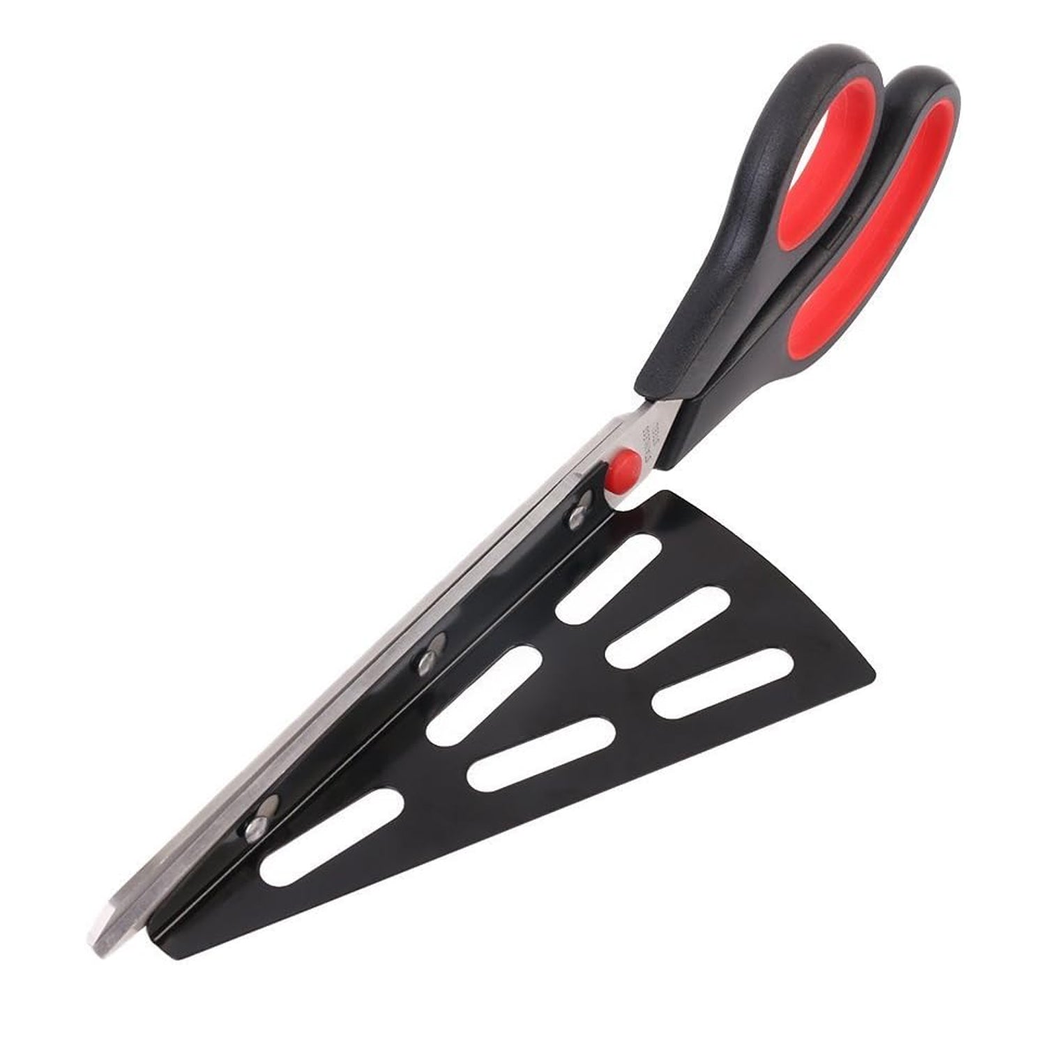 05_6b5aa179-3f7c-4f21-8dff-1428cabdf50e_1500x1500.jpg Stainless Steel Pizza Cutter Scissors Plastic Handle with Removable Spatula - Image 1