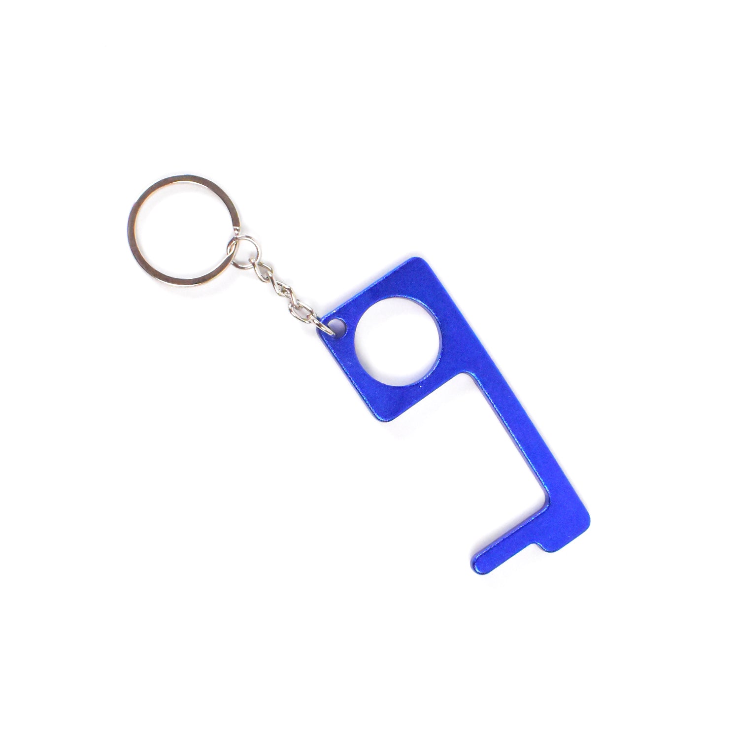 06_79f71412-f5f4-42e7-b0ec-39a75baf08b5_1500x1500.jpg Metal Key Shape Keychain & Door Opener Tool (1 Pc) | No-Touch Hand Tool | Non-Contact Safety Key for Door Handles & Buttons - Image 1