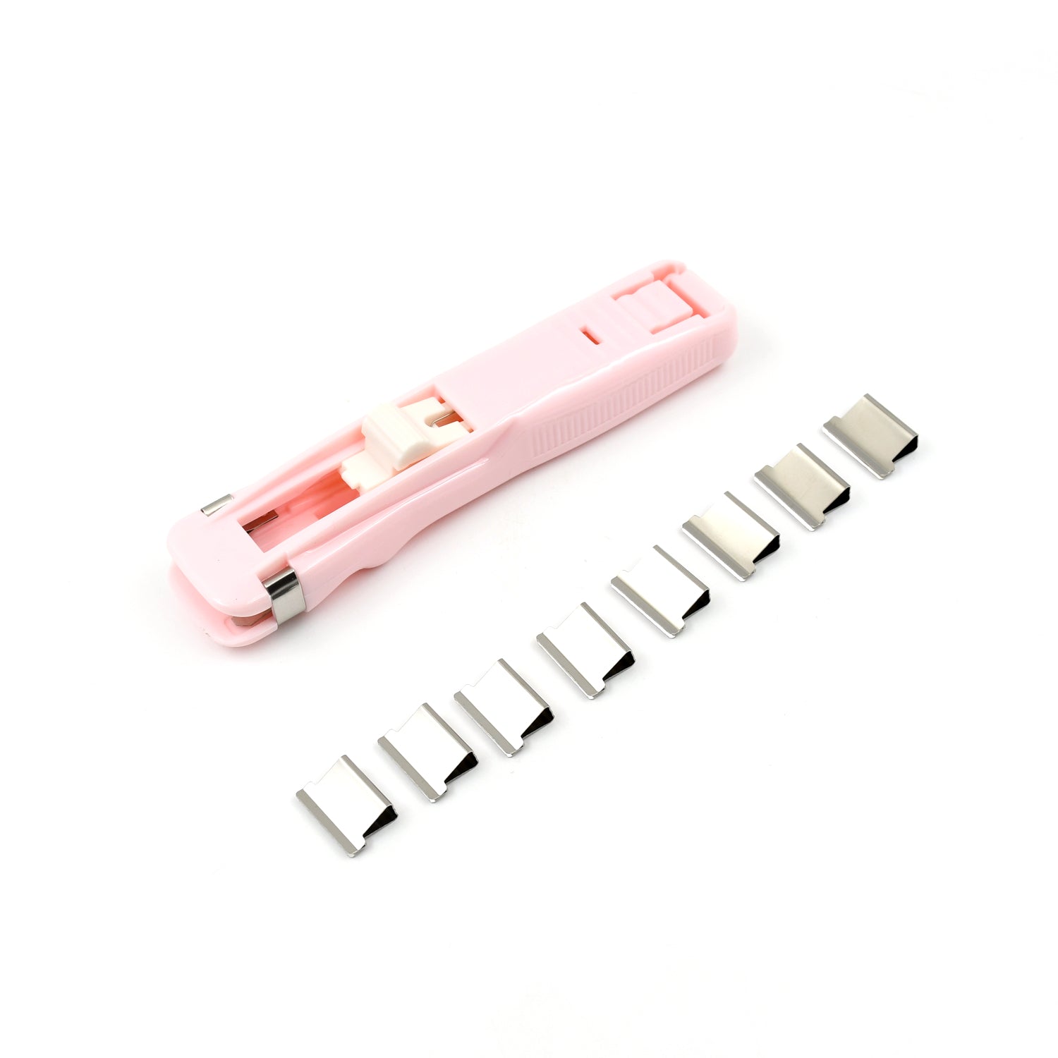 08_fb8fdfcf-afed-4742-ab98-89af31fba03c_1500x1500.jpg Portable Paper Clamp Dispenser Set | Handheld Fast Paper Fastener & Clip Loader | Reusable Clam Clip System for Office & Home - Image 1
