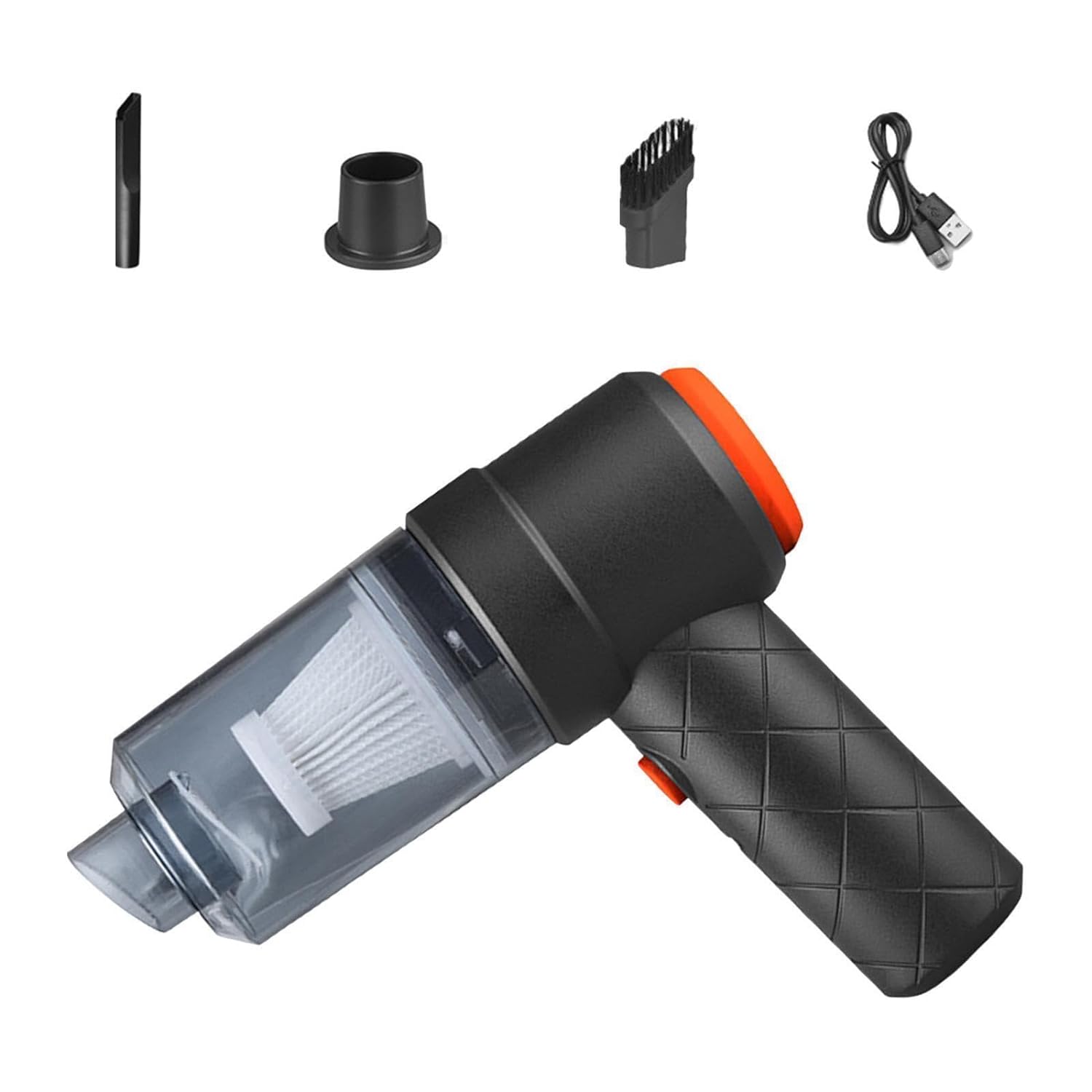 61r6Iy0O22L._SL1500_c35f32b2-29df-47ef-805a-4c1c04329a13.jpg Vacuum Cleaner Dust Collection 2 in 1 Car High-Power Handheld Wireless Home Car Dual-use Portable USB Rechargeable Mini Car Vacuum for Vehicle, Home and Offic - Image 1